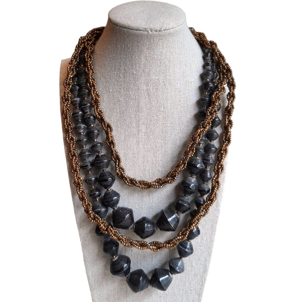 Teng Yue Multi Layered Paper Bead Necklace